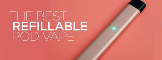 The KandyPens RUBI on table for Best Refillable Pod Vape