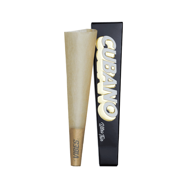 Vibes Cubano Cones Box - King Size Papers, Cones, and Wraps : Cones Vibes Rolling Papers