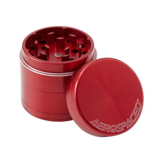Aerospaced by Higher Standards 4 Piece Grinder 2.5 Grinders : Aluminum Higher Standards Red