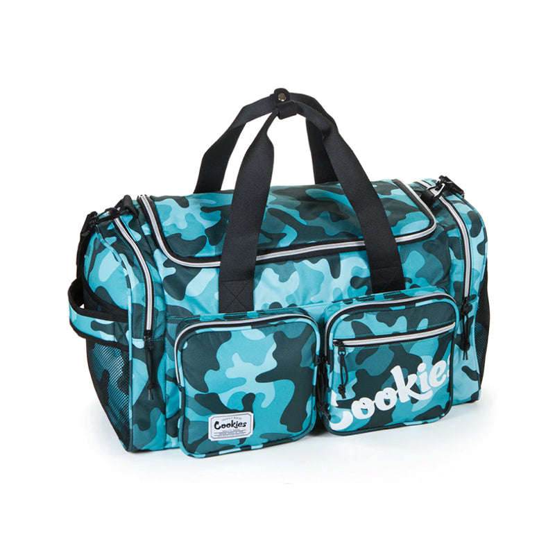 Cookies Heritage Duffle Bag Nylon Dual Pockets Luggage and Travel Products : Duffle Cookies Mint Camo  