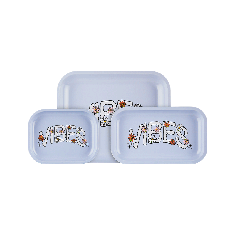 VIBES Daisy Aluminum tray Accessories : Rolling Trays Vibes Rolling Papers