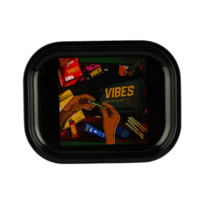 Vibes Aluminum Now We Roll Trays Accessories : Rolling Trays Vibes Rolling Papers small nowweroll 