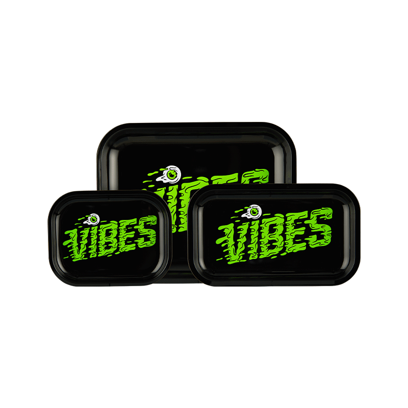 VIBES Slime Aluminum Tray Accessories : Rolling Trays Vibes Rolling Papers   