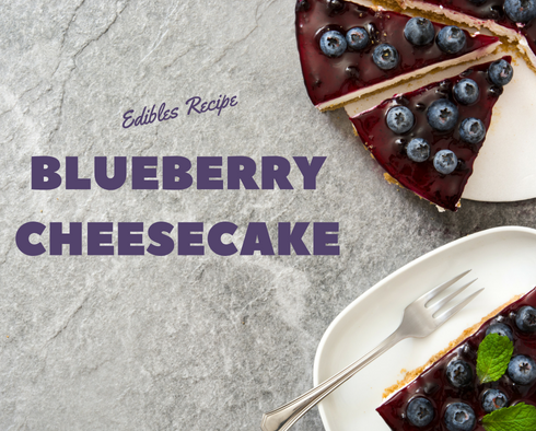 EDIBLES: Blueberry Cheesecake