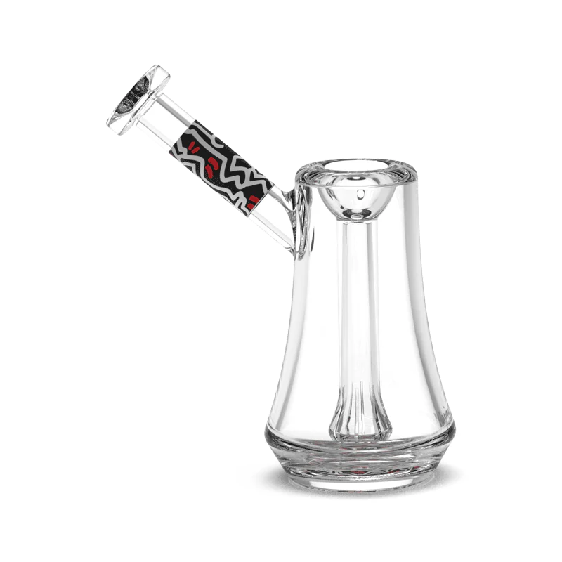 K.Haring Bubbler Glass : Bubbler K. Haring Glass Collection blkredwht