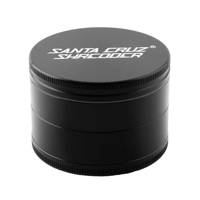 Santa Cruz Shredder 4-Piece Grinder Grinders : Aluminum Santa Cruz Shredder Black 2.8"(70mm) 4pc