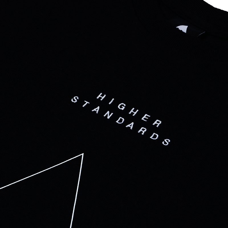 Higher Standards T-Shirt - Embroidered Triangle Apparel : Tops Higher Standards