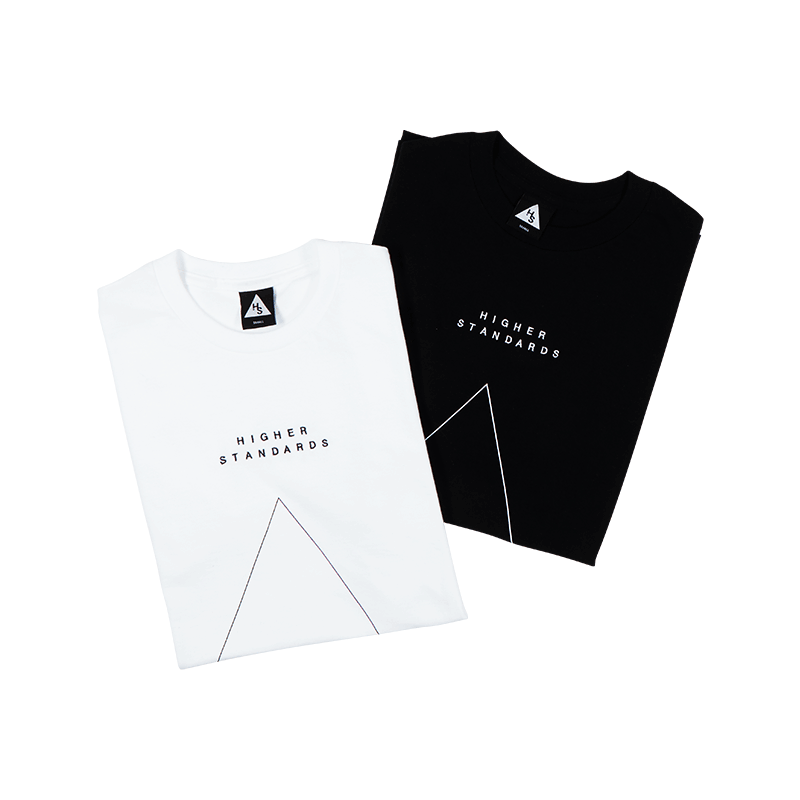 Higher Standards T-Shirt - Embroidered Triangle Apparel : Tops Higher Standards