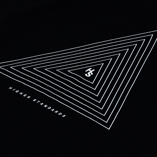 Higher Standards T-Shirt - Concentric Triangle Apparel : Tops Higher Standards