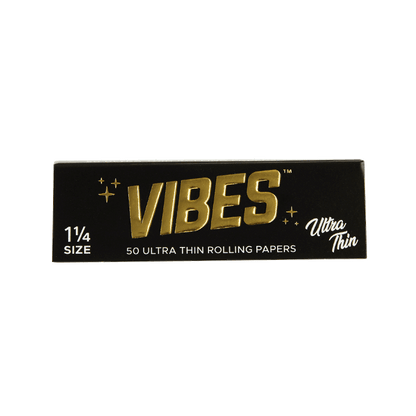 Vibes Rolling Papers - 1.25 Papers, Cones, and Wraps : Papers Vibes Rolling Papers Black  