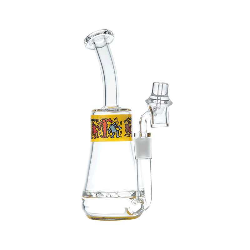 K.Haring Rig Glass : Rig K. Haring Glass Collection Yellow  