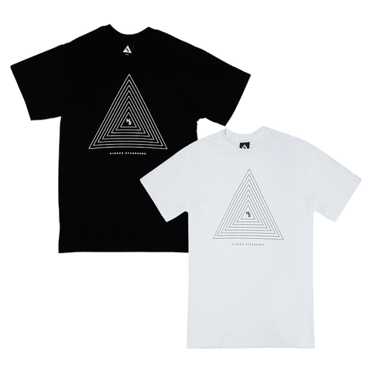 Higher Standards T-Shirt - Concentric Triangle Apparel : Tops Higher Standards