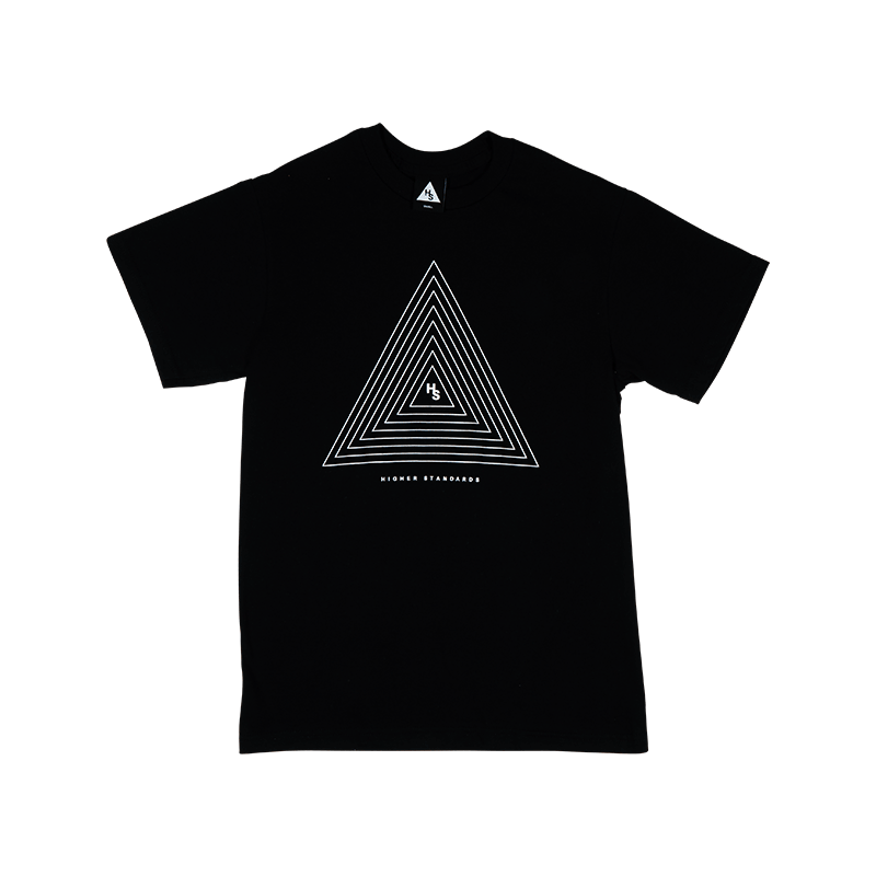 Higher Standards T-Shirt - Concentric Triangle Apparel : Tops Higher Standards