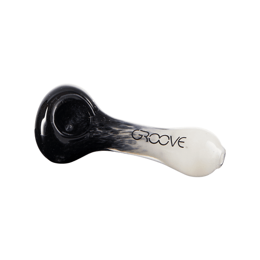 Groove Fritted Hand Pipe Glass : Spoon Groove