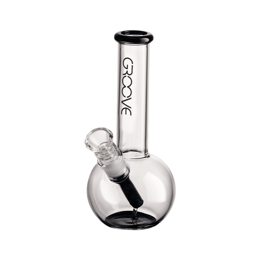 Groove Round Water Pipe 7 Inches Glass : Water Pipe Groove