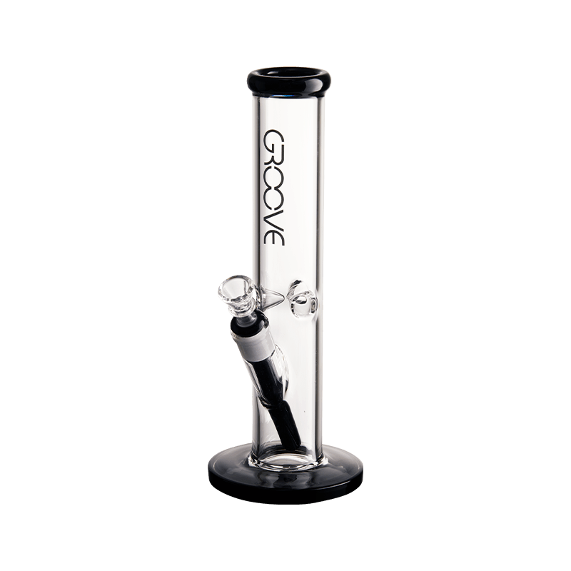 Groove Straight Tube Water Pipe Glass : Water Pipe Groove   