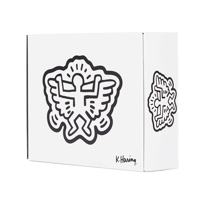 K.Haring Glass Catchall Home Goods : Accessories K. Haring Glass Collection Angel Man Wings