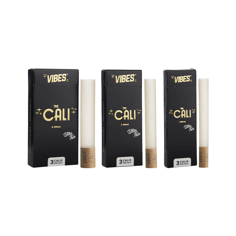 VIBES The Cali - 2 Gram Box Papers, Cones, and Wraps : Cones Vibes Rolling Papers