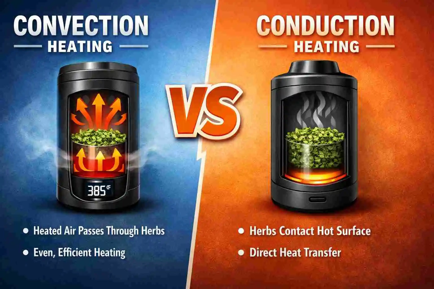 Conduction vs Convection Vaporizers: What's the Difference? vapor.com Conduction vs Convection Vaporizers: What's the Difference? vapor.com