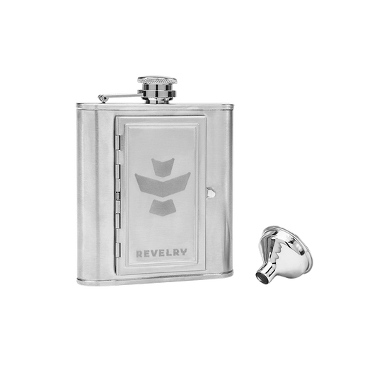 Revelry Supply The Accomplice Flask Lifestyle : Home Goods Revelry Supply silver  