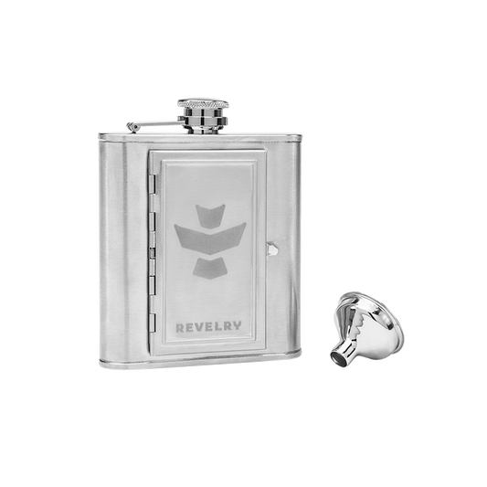 Revelry Supply The Accomplice Flask Lifestyle : Home Goods Revelry Supply silver
