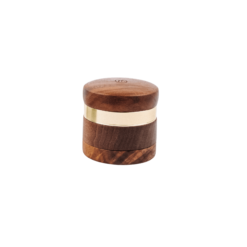 Marley Natural Black Walnut Gold Band Grinder Grinders : Wood Marley Natural   