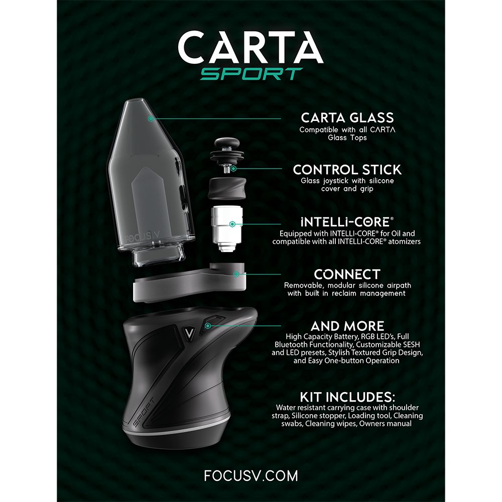 Focus V CARTA Sport Portable Electric Dab Rig vapor.com Focus V CARTA Sport Portable Electric Dab Rig vapor.com