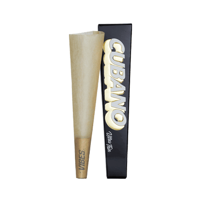 Vibes Cubano Cones Box - King Size Papers, Cones, and Wraps : Cones Vibes Rolling Papers   