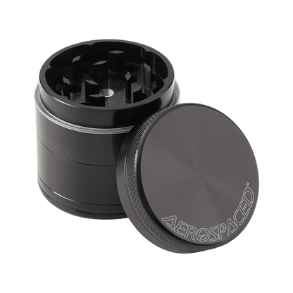 Aerospaced by Higher Standards 4 Piece Grinder 2.5 Grinders : Aluminum Higher Standards Black  