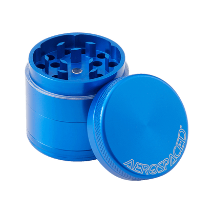 Aerospaced by Higher Standards 4 Piece Grinder 2.5 Grinders : Aluminum Higher Standards Light Blue  