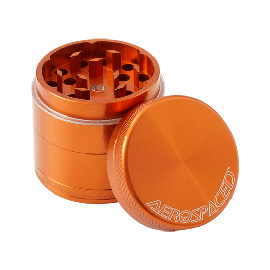 Aerospaced 4-Piece Grinder Grinders : Aluminum Aerospaced Orange 40mm