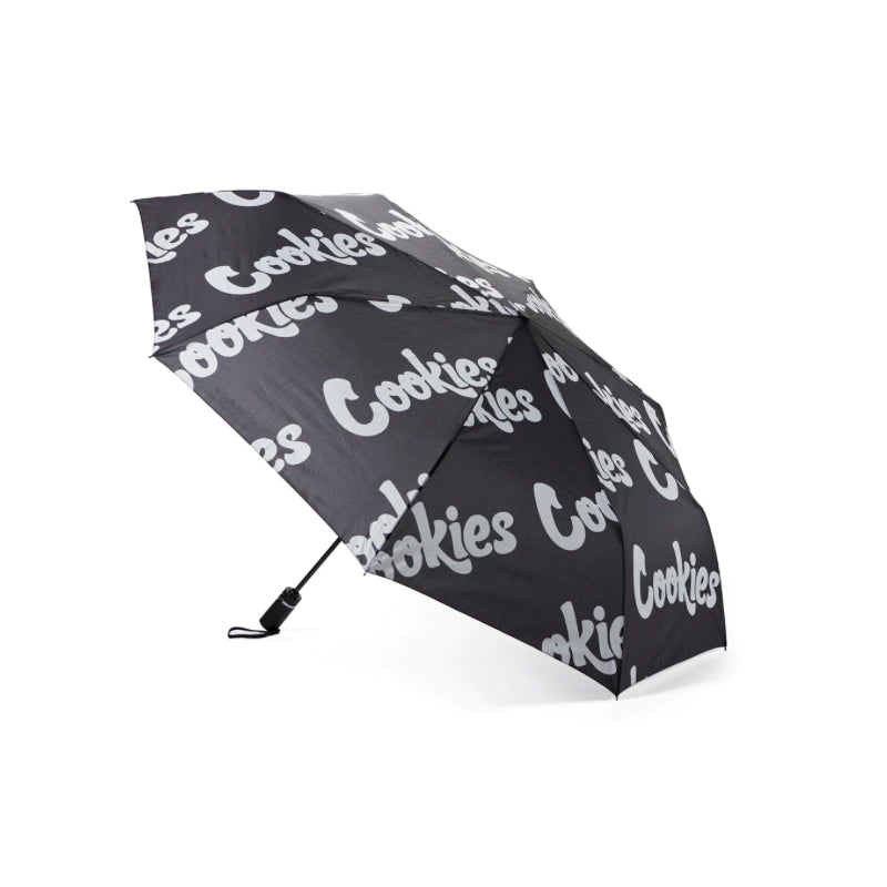 Cookies Umbrella Repeated Logo Polyester Apparel : Accessories Cookies Black  