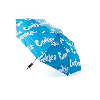 Cookies Umbrella Repeated Logo Polyester Apparel : Accessories Cookies Blue  
