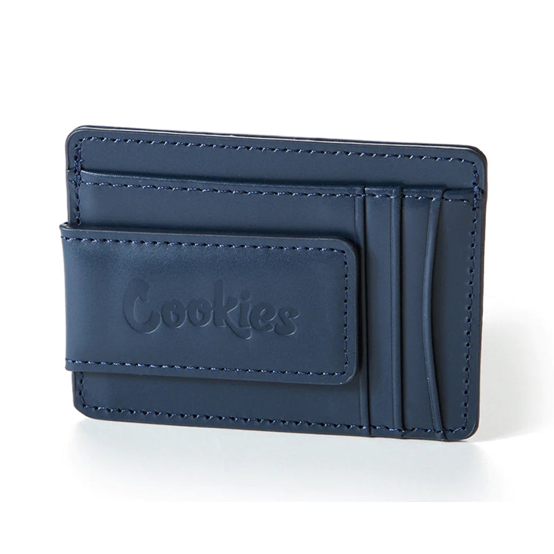 Cookies Big Chip Money Clip Leather Card Holder Apparel : Accessories Cookies Navy  