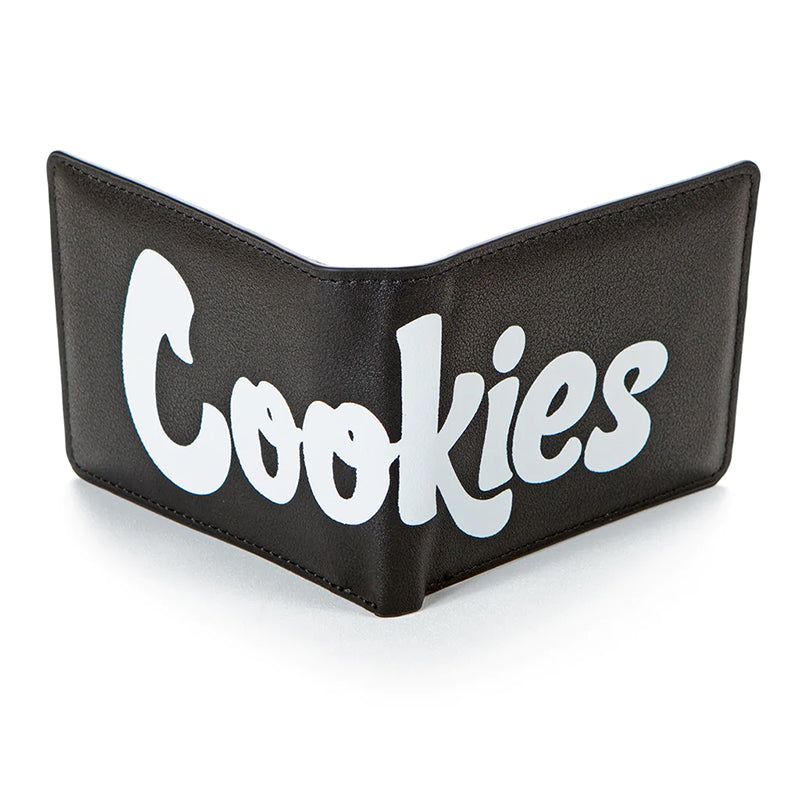 Cookies Billfold Wallet Textured Faux Leather Apparel : Accessories Cookies Black  