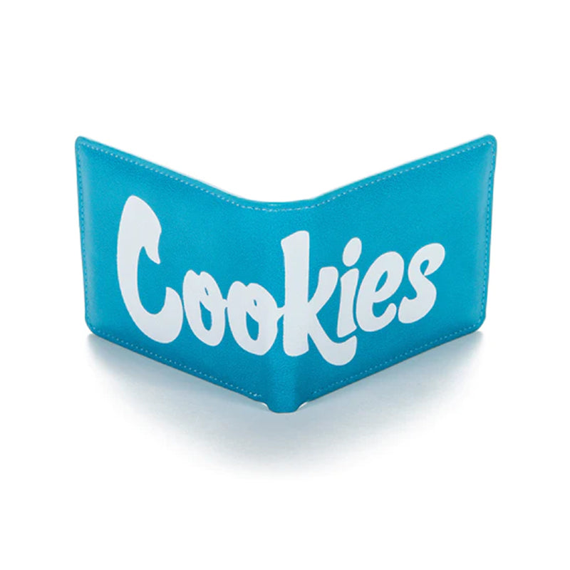 Cookies Billfold Wallet Textured Faux Leather Apparel : Accessories Cookies Blue  