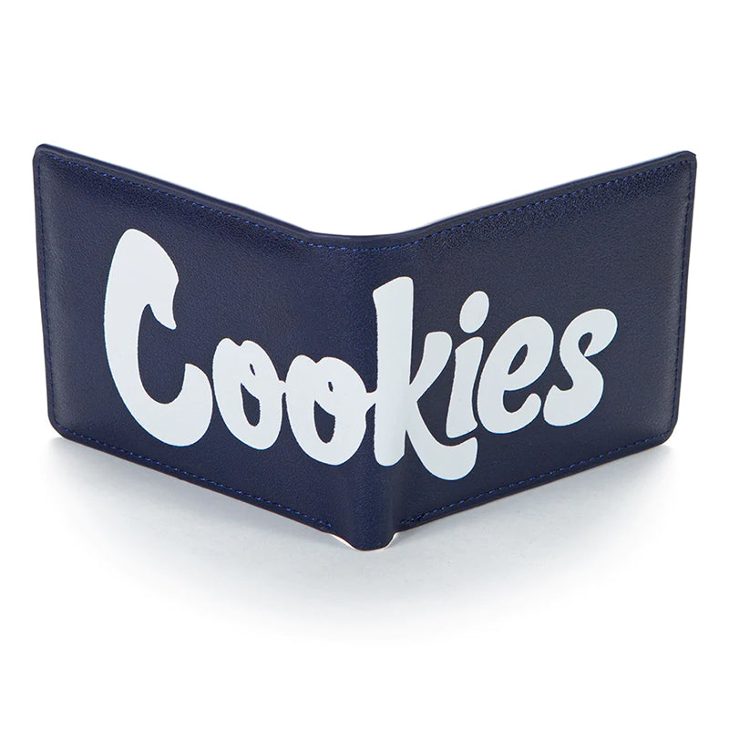 Cookies Billfold Wallet Textured Faux Leather Apparel : Accessories Cookies Navy  