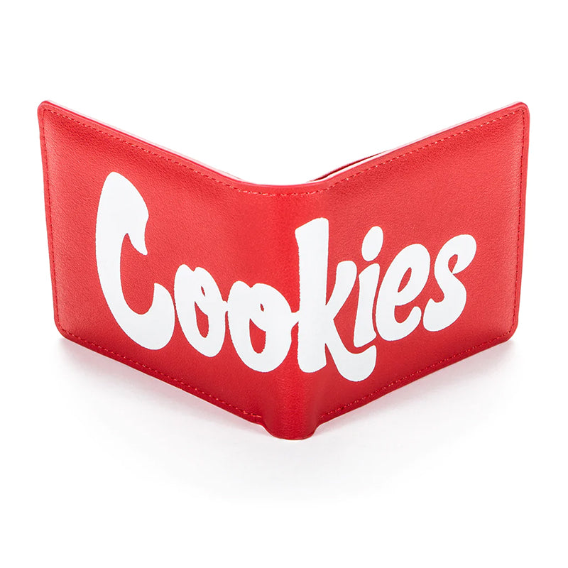 Cookies Billfold Wallet Textured Faux Leather  Cookies red  