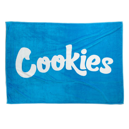 Cookies Blanket Jacquard Logo  Cookies Blue  
