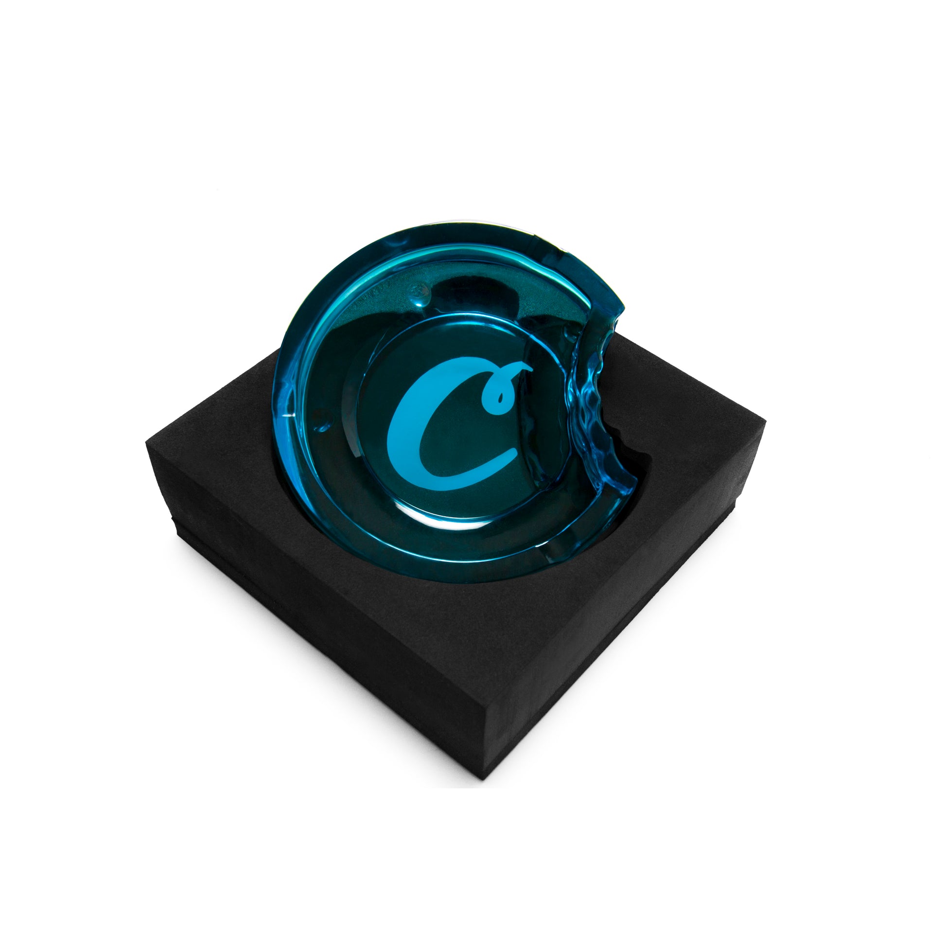 Cookies Ashtray Glass C-Bite Cookies Blue