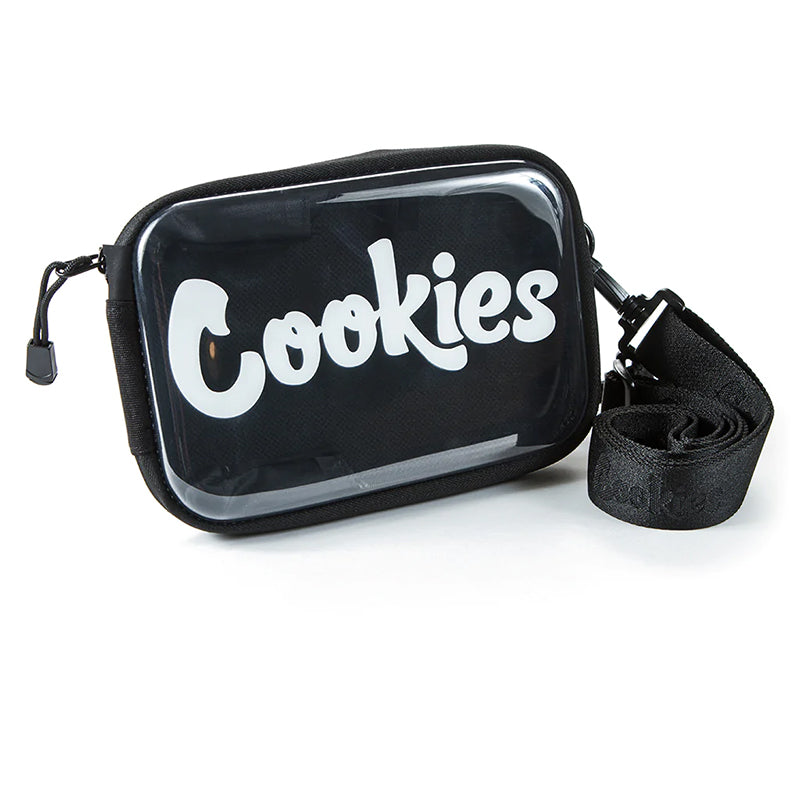 Cookies Floatable Tote Clear with Shoulder Strap Black  Cookies   
