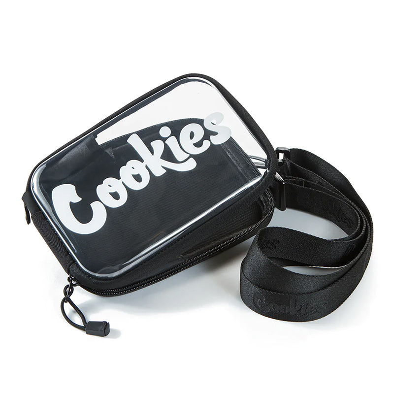 Cookies Floatable Tote Clear with Shoulder Strap Black  Cookies   