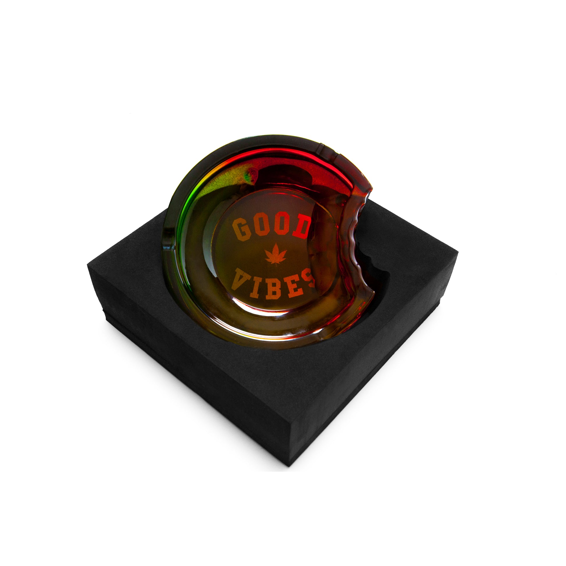 Cookies Ashtray Glass C-Bite Cookies Rasta