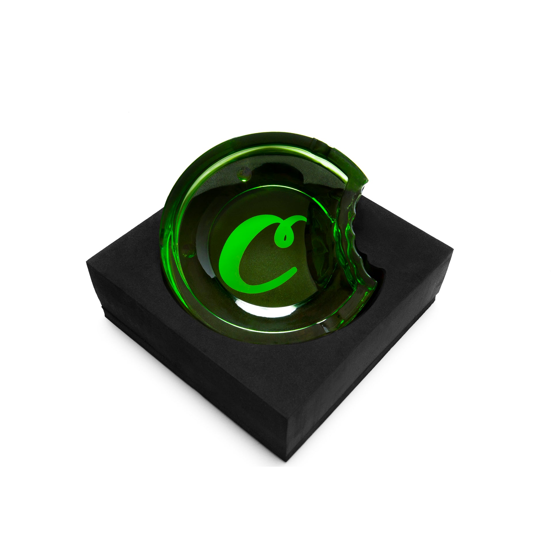 Cookies Ashtray Glass C-Bite Cookies Green