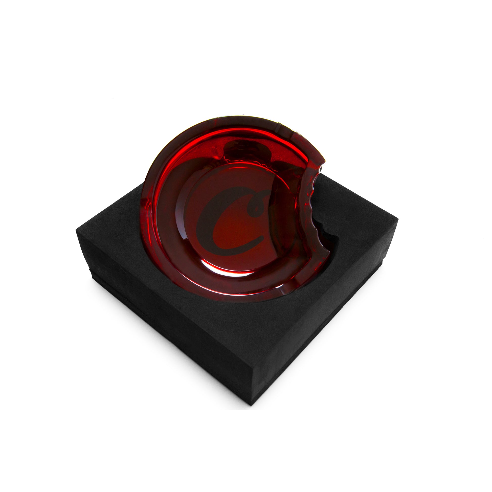 Cookies Ashtray Glass C-Bite Cookies Red