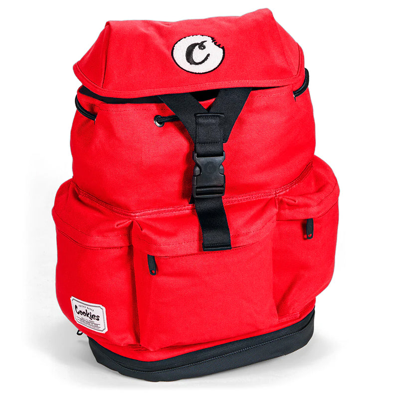 Cookies Rucksack Smell Proof Utility Backpack Canvas  Cookies Red  