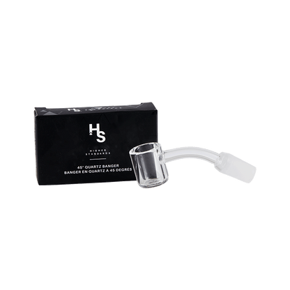 Higher Standards 45 Degree Quartz Banger Glass Glass : Accessories Higher Standards   