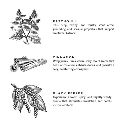 Moonglow - Reed Diffuser (Patchouli + Cinnamon + Black Pepper)