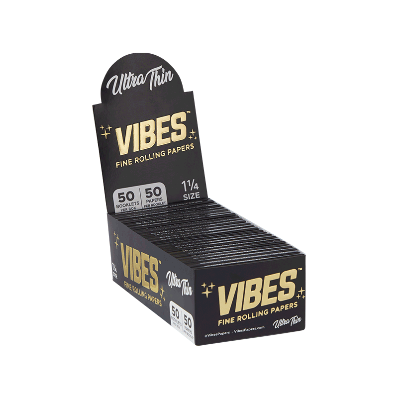 Vibes Papers Box - 1.25 Papers, Cones, and Wraps : Papers Vibes Rolling Papers   