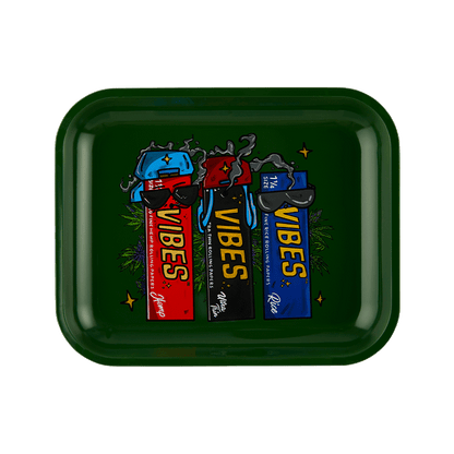Vibes Aluminum 3s a Crowd Trays Accessories : Rolling Trays Vibes Rolling Papers large 3sacrowd 